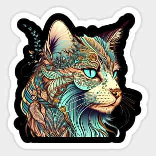 Happy Cat Boho - You're The Cat Meow Of My Heart Sticker